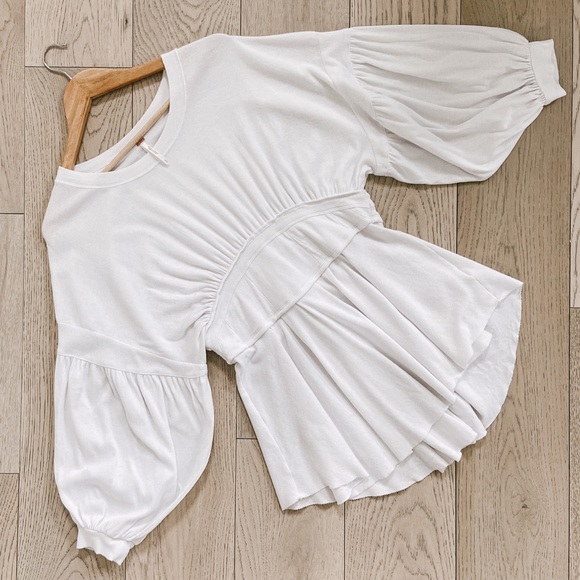 Free People Tops - Free People Time Traveler white ribbed tee